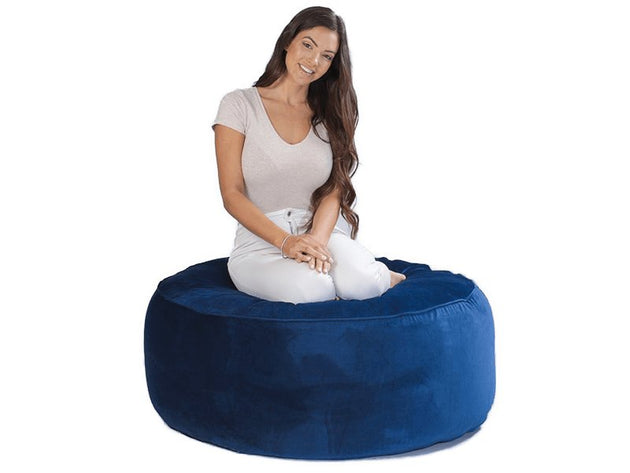 Bella Velvet Ottoman - Bean Bags R Us